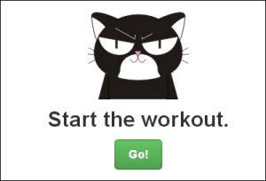 Семь минут с черным котом - он-лайн комплекс интервальных упражнений
