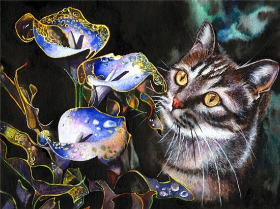 Кошки на полотнах Питера Уильямса 