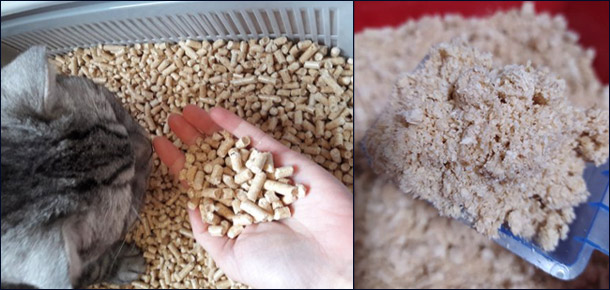 Сочетает гигиену с натуральностью Древесный наполнитель